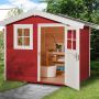weka Gartenhaus 123 schwedenrot Gartenhütte