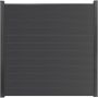 GroJa BasicLine schmal PVC-Steckzaun Sichtschutzzaun Anthrazitgrau Sichtschutz Lamellenzaun