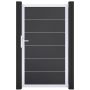 GroJa Einzeltor BasicLine Premium PVC-Steckzaun Anthrazit 
