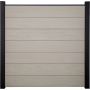 GroJa Solid Grande Steckzaun Sichtschutzzaun Bi-Color Sand Sichtschutz Steckzaun Lamellenzaun