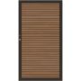 TraumGarten Sichtschutzzaun SYSTEM NEO PLATINUM Tor teak-braun