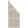 TraumGarten Sichtschutzzaun JUMBO WPC Alu-Design Anschluss Sand Sichtschutz Lamellenzaun