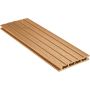NATURinFORM WPC-Terrassendiele 21x140 mm DIE KOMPAKTE plus Wabenprofildiele eichenbraun