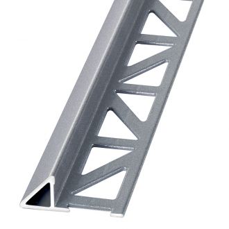 blanke Fliesenschiene Dreiecksprofil Aluminium Edelstahlmetallic