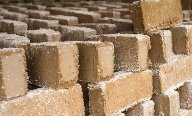 Natürliche Lehmziegel